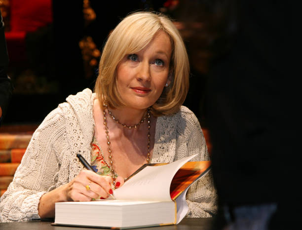 J. K. Rowling signed on her book to one of her fans