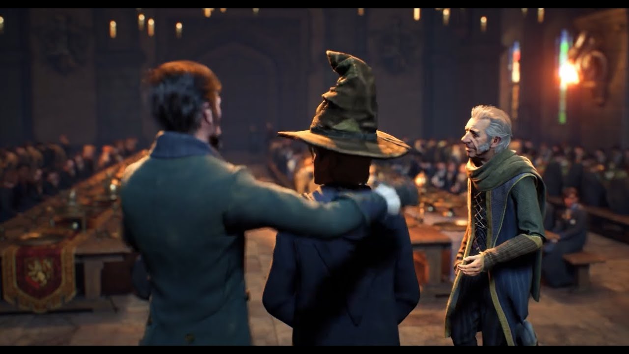 Using the big magic hat that knows all secrets inside Hogwarts Legacy game